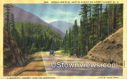 Snoqualmie Pass, Wash,     ;     Snoqualmie Pass, WA - Washington WA Postcard