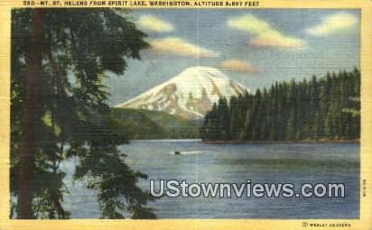 Mt St Helens - Spirit Lake, Washington WA Postcard