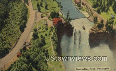 Snoqualmie Falls, Wash,     ;     Snoqualmie Falls, WA - Washington WA Postcard