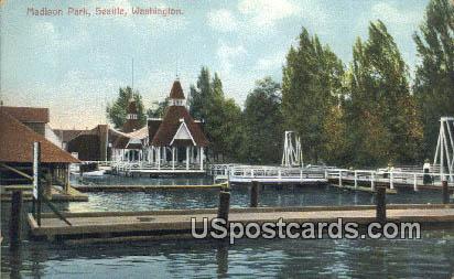 Madison Park - Seattle, Washington WA Postcard