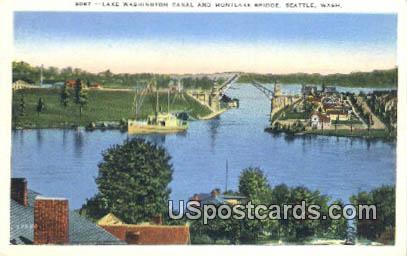 Lake Washington Canal - Seattle Postcard