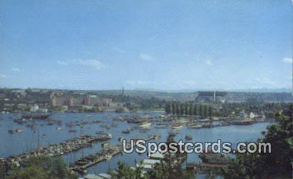 Portage Bay, Seattle Yacht Club - Washington WA Postcard