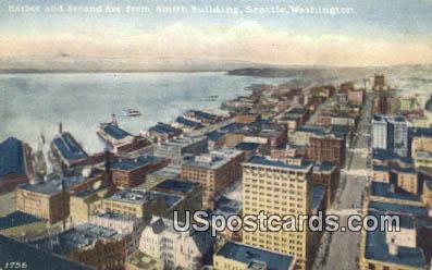 Harbor & Second Avenue - Seattle, Washington WA Postcard