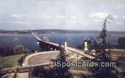 Lake Washington Pontoon Bridge - Seattle Postcard