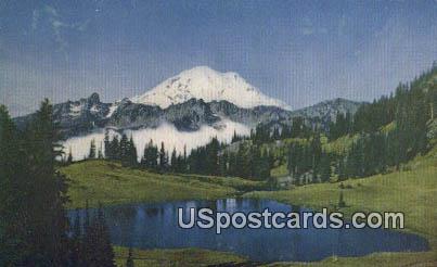 Mt Rainier - Tipsso Lake, Washington WA Postcard