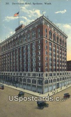 Davenport Hotel - Spokane, Washington WA Postcard