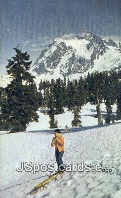 Mt Shuksan, Washington Postcard     ;      Mt Shuksan, WA