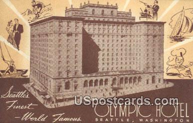 Olympic Hotel - Seattle, Washington WA Postcard