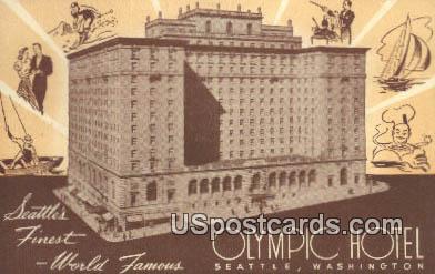 Olympic Hotel - Seattle, Washington WA Postcard