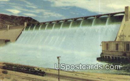 Grand Coulee Dam, Washington Postcard     ;      Grand Coulee Dam, WA