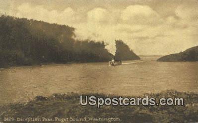 Deception Pass - Puget Sound, Washington WA Postcard