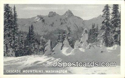 Cascade Mountains, WA Postcard      ;      Cascade Mountains, Washington