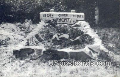 Chief Nahcati's Grave - Oysterville, Washington WA Postcard