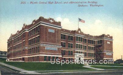 North Central High School - Spokane, Washington WA Postcard