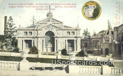 Exposition Seattle 1909 Oriental Foreign Exhibit - Washington WA Postcard