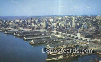 Waterfront - Seattle, Washington WA Postcard