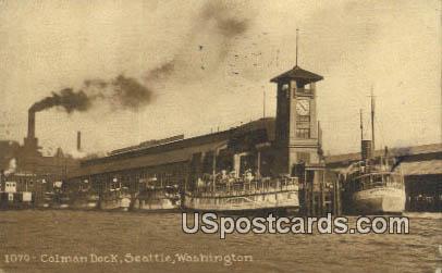 Colman Dock - Seattle, Washington WA Postcard