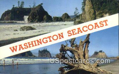 Pacific Ocean Seacoast, WA Postcard      ;      Pacific Ocean Seacoast, Washington