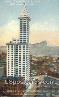 LC Smith Building - Seattle, Washington WA Postcard