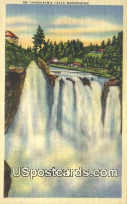 Snoqualmie Falls, Washington Postcard     ;      Snoqualmie Falls, WA