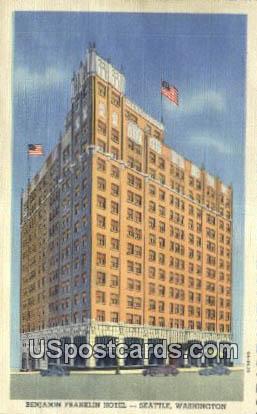 Benjamin Franklin Hotel - Seattle, Washington WA Postcard