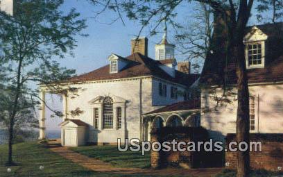 Mount Vernon Mantion - Washington WA Postcard