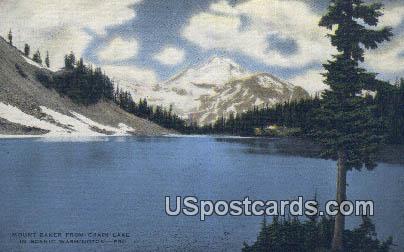 Chain lake - Mount Baker, Washington WA Postcard