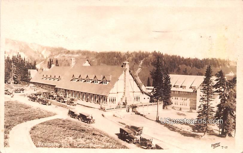 Paradise Inn - Rainier National Park, Washington WA Postcard