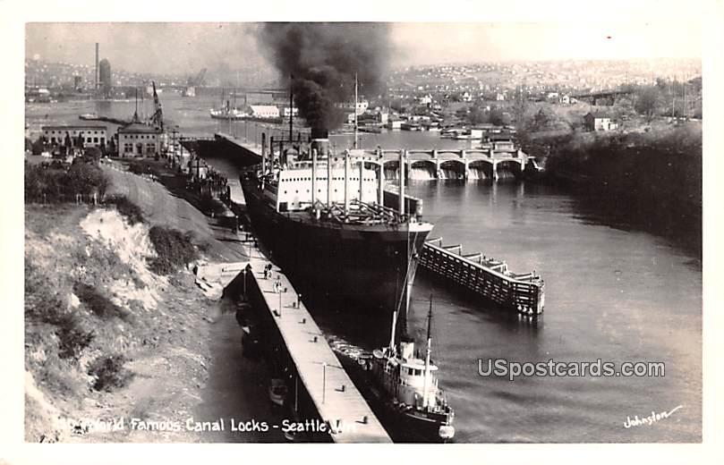 World Famous Canal Locks - Seattle, Washington WA Postcard