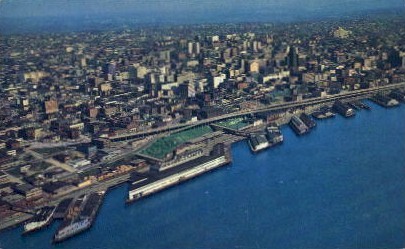 Waterfront - Seattle, Washington WA Postcard
