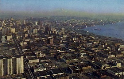 Seattle From The Needle - Washington WA Postcard