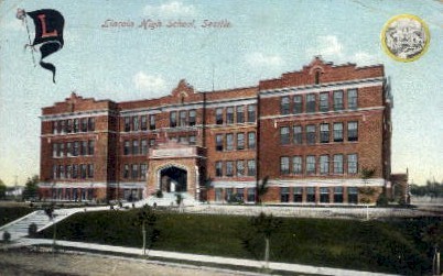 Lincoln High School - Seattle, Washington WA Postcard