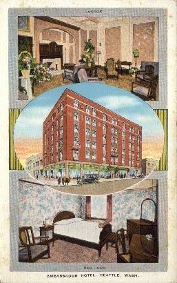 Ambassador Hotel - Seattle, Washington WA Postcard