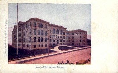 High School   - Seattle, Washington WA Postcard