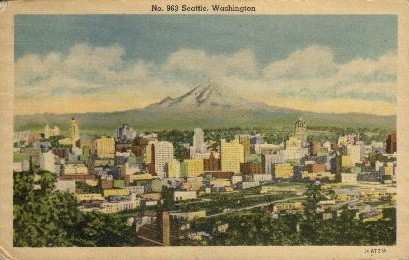 City View - Seattle, Washington WA Postcard