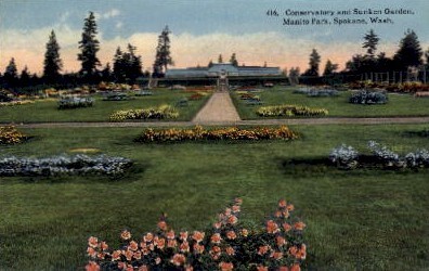 Manito Park - Spokane, Washington WA Postcard