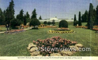 Duncan Gardens - Spokane, Washington WA Postcard