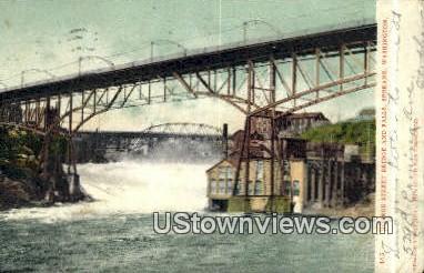 Monroe Street Bridge - Spokane, Washington WA Postcard