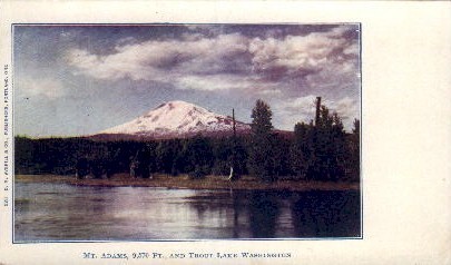 Mt. Adams - Trout Lake, Washington WA Postcard