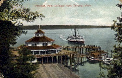 Pavilion at Point Defiance Park - Tacoma, Washington WA Postcard