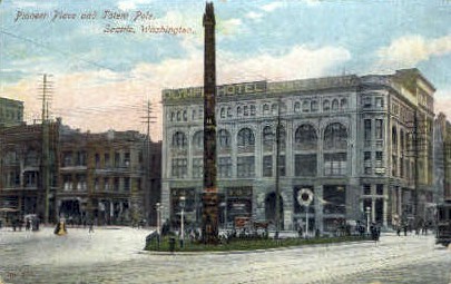 Pioneer Place - Seattle, Washington WA Postcard