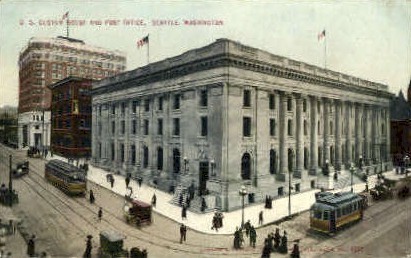 Post Office - Seattle, Washington WA Postcard