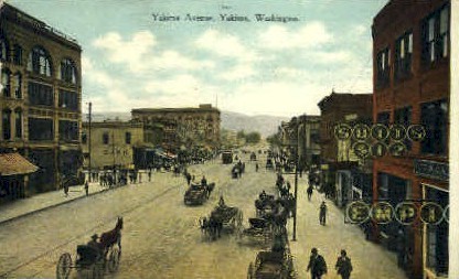 Yakima Avenue - Washington WA Postcard