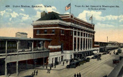 Union Station - Spokane, Washington WA Postcard