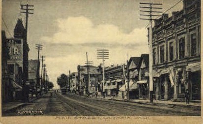 Main Street - Olympia, Washington WA Postcard