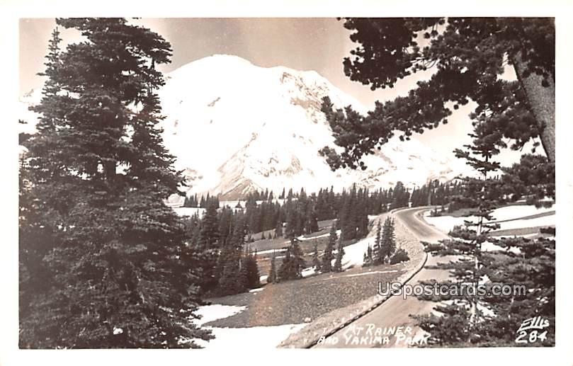 Mount Rainier - Yakima Park, Washington WA Postcard