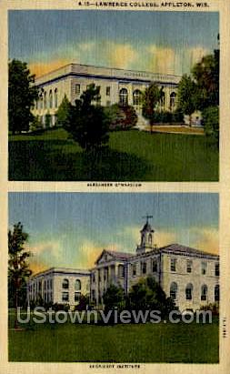 Lawrence College - Appleton, Wisconsin WI Postcard