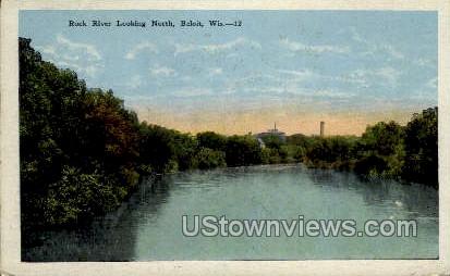 Rock River - Beloit, Wisconsin WI Postcard