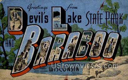 Devil's Lake State Park - Baraboo, Wisconsin WI Postcard