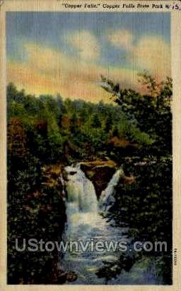 Copper Falls - Copper Falls State Park, Wisconsin WI Postcard